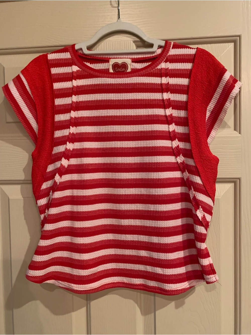Red and White Stipped Tee/Vest